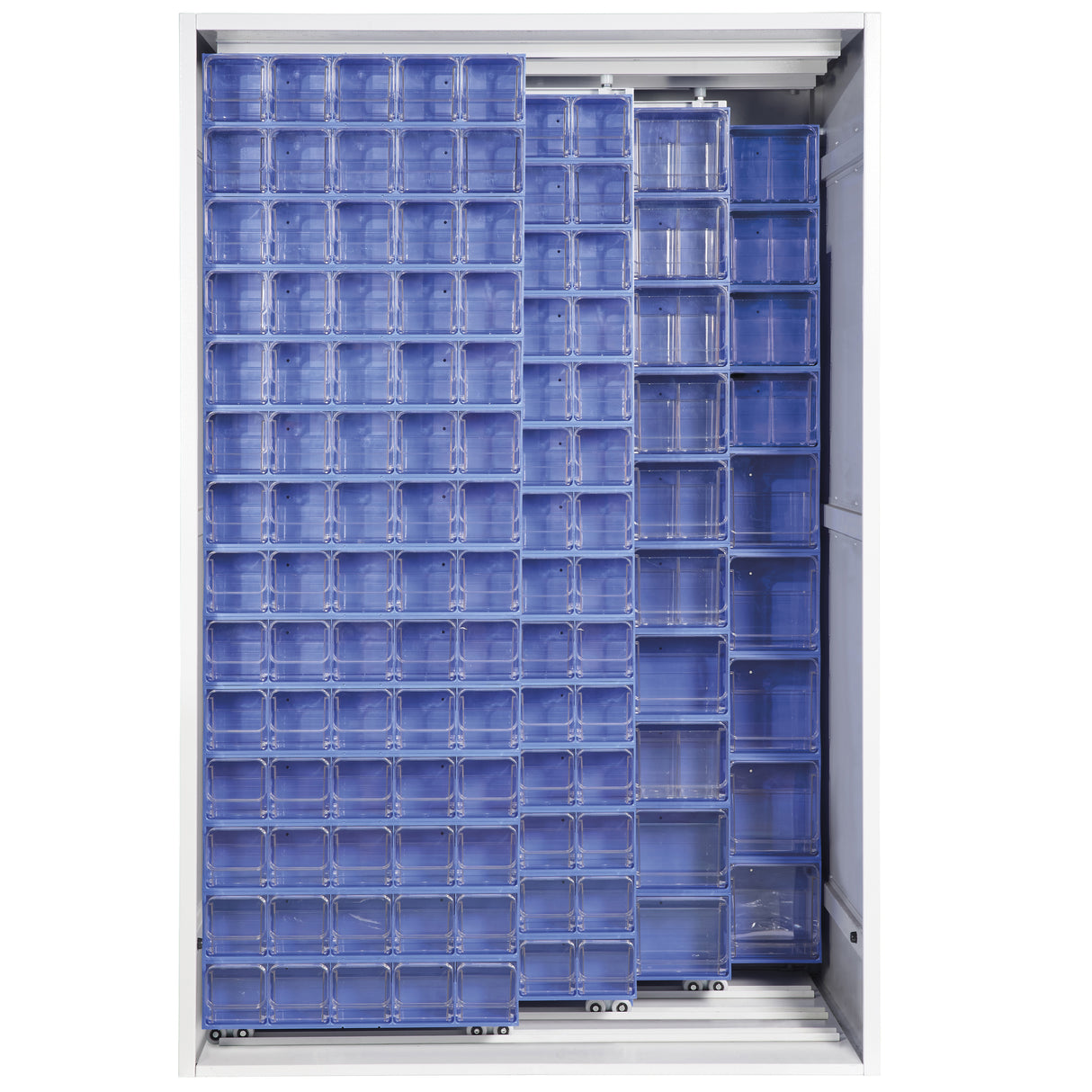 Armadio 3 pannelli scorrevoli cristal box 224 cass. blu