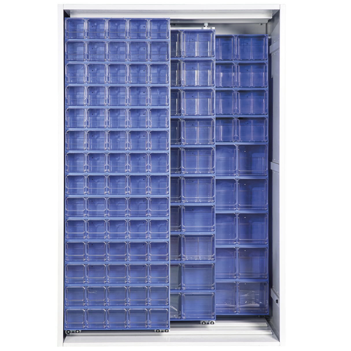 Armadio 2 pannelli scorrevoli cristal box154 cass. blu