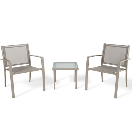 Salotto havana 3 pz  acciaio marrone