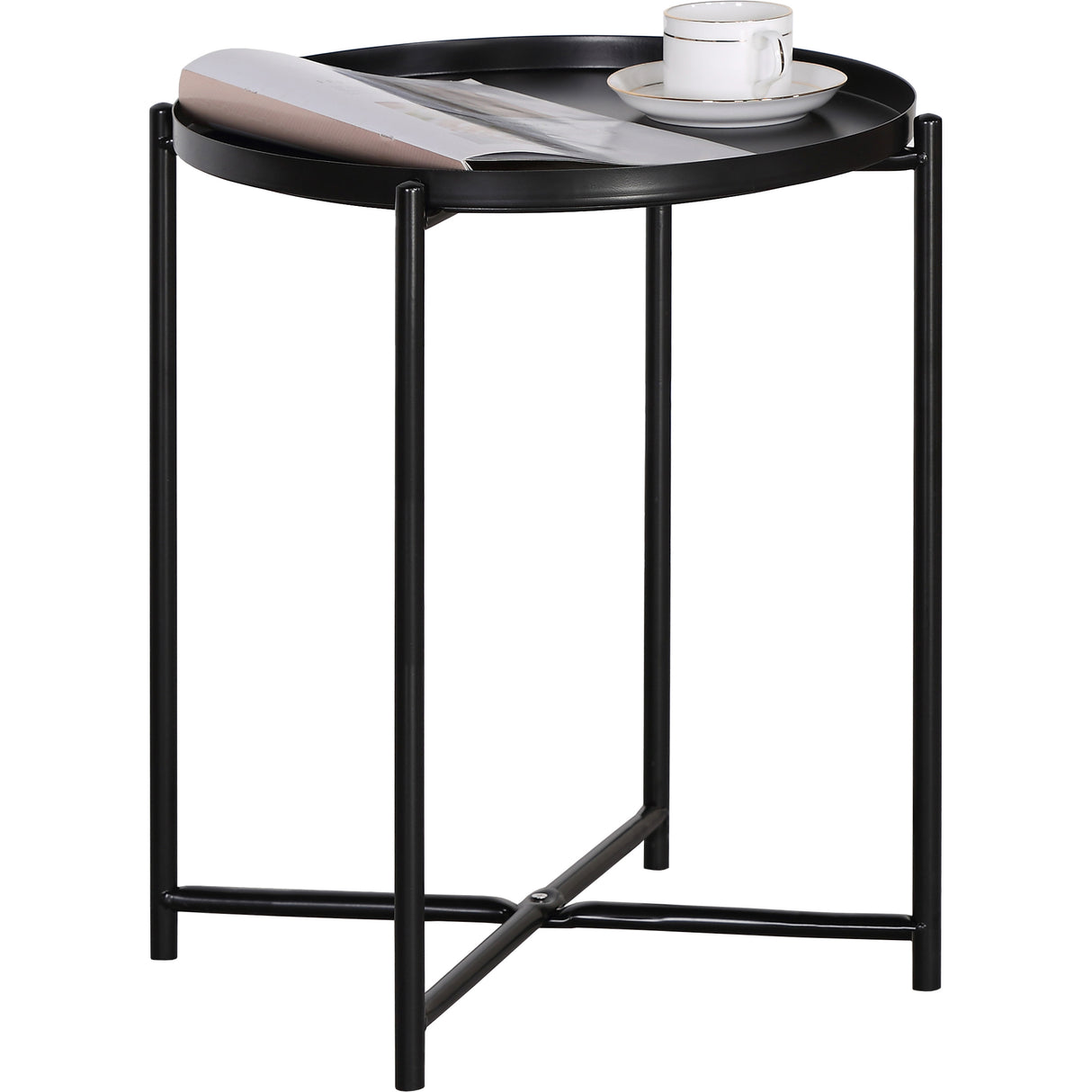 Tavolino caffe metallo nero