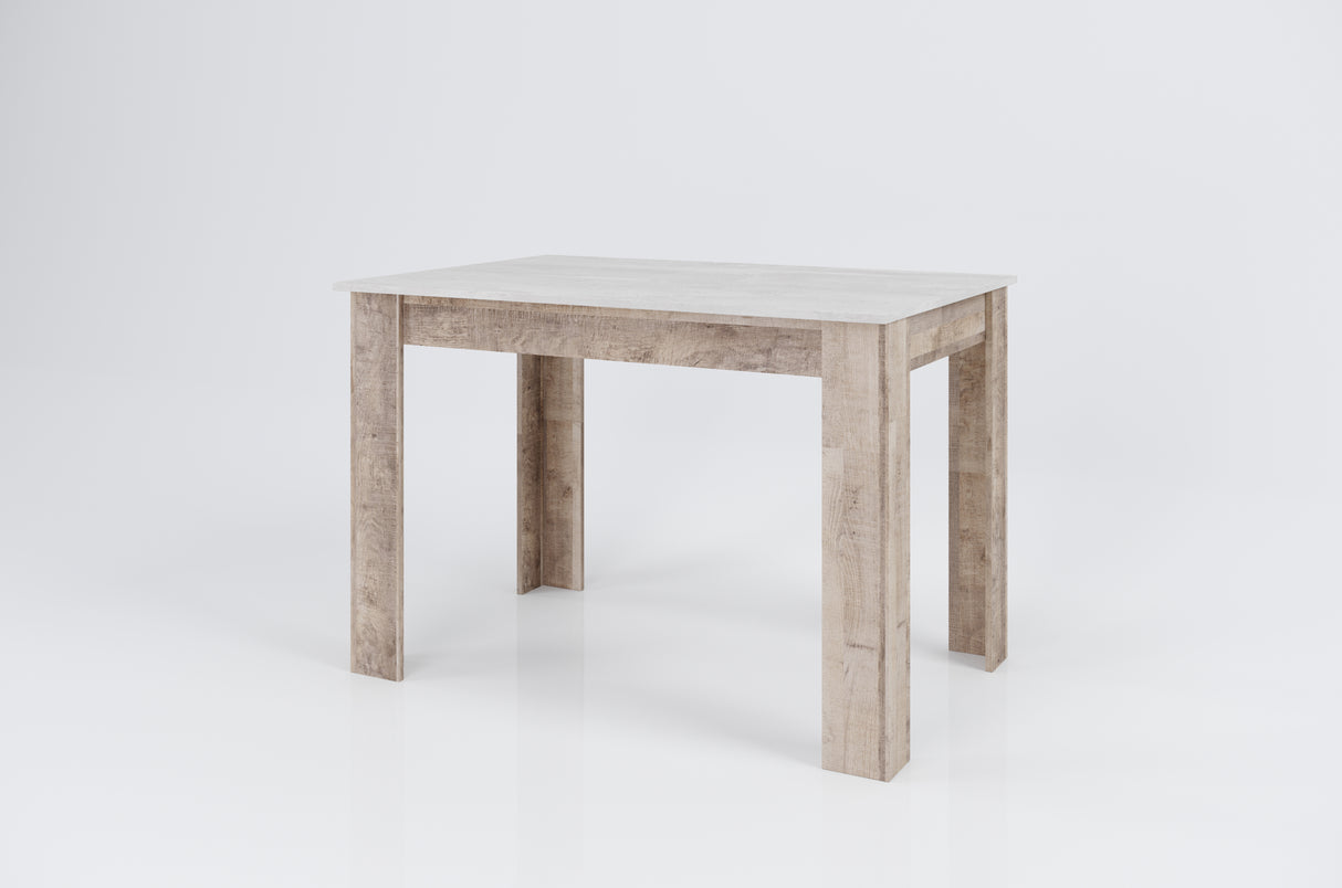 Tavolo sochef 110x80 cm rovere sabbiato/grigio