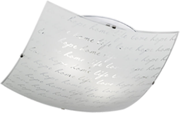 Plafoniera signa decoro firma e27 40x40 cm