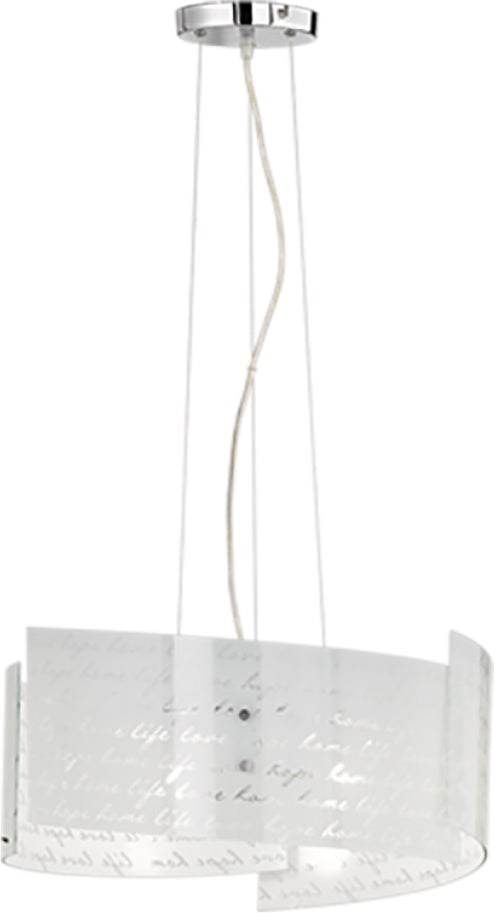 Lampada sospensione signa decoro firma e27 50 cm