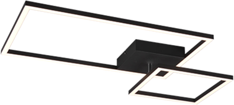 Plafoniera led padella con snodo 25w 4000k nera