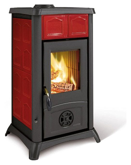 Stufa legna 6 kw gemma bordeaux