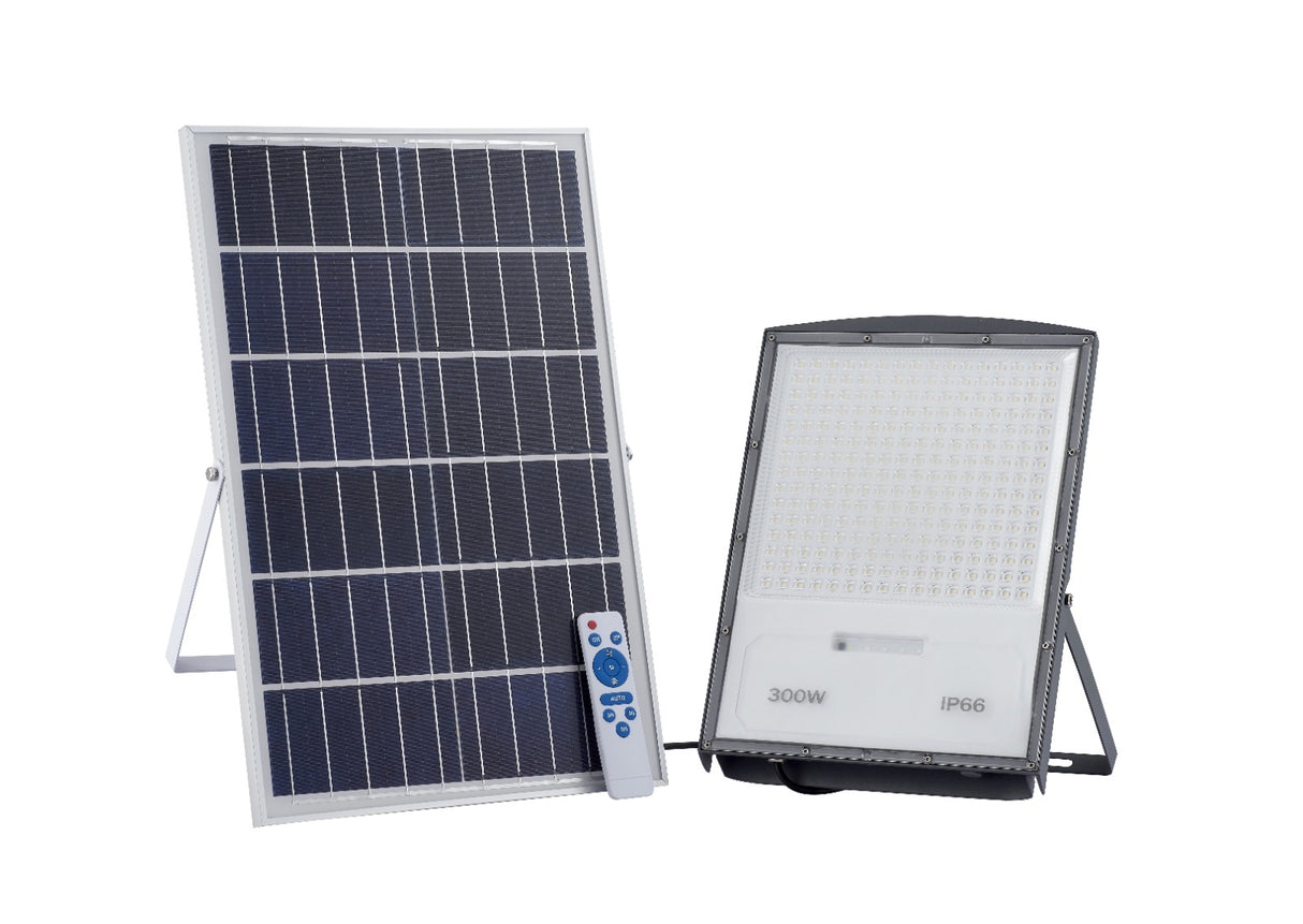 Proiettore led 300 w con pannello solare