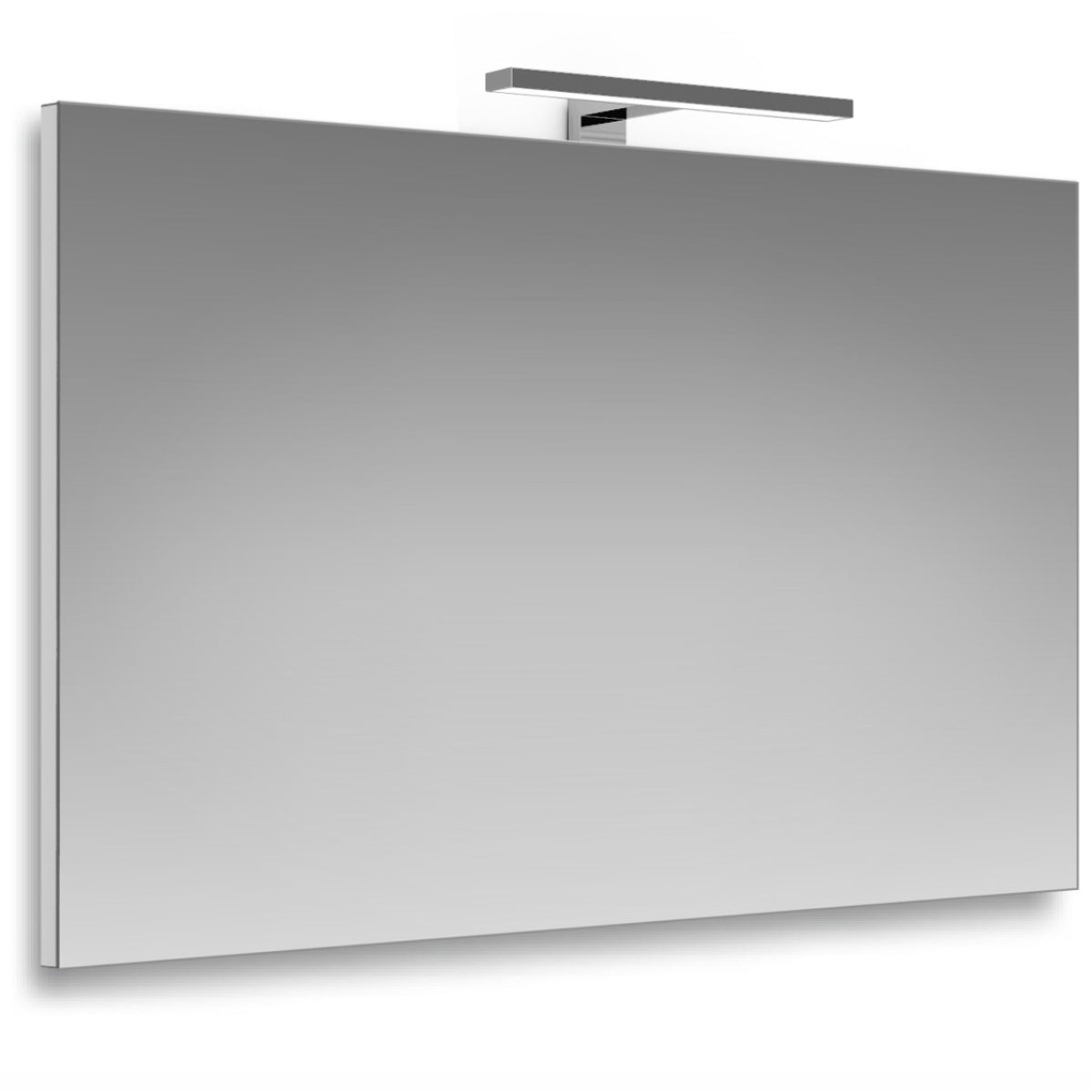 Specchio con telaio 60x90 cm lampada led 30 cm