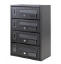 Cassetta condominio modular 4 antracite