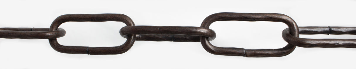 Catena maglia lunga ritorta 2,5 mm 2,5 m nero