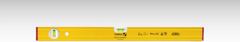 Livella a 2 bolle stabila 80 as da 40 cm