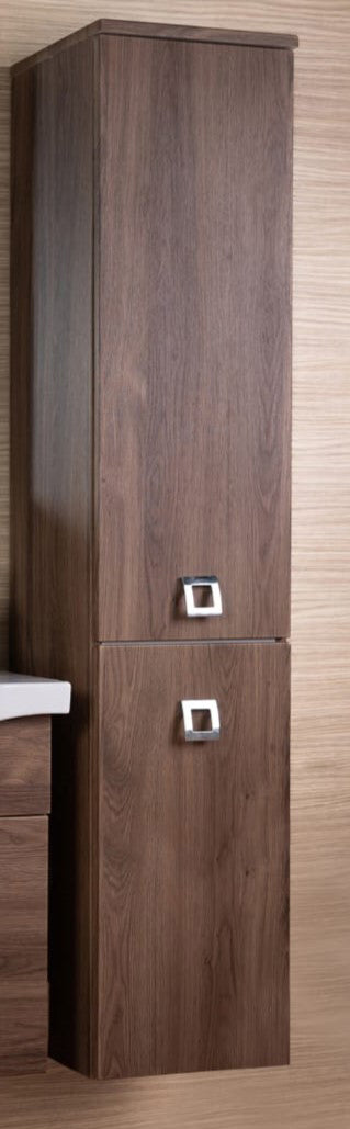 Colonna bagno brillo 2 ante sosp. 145 noce