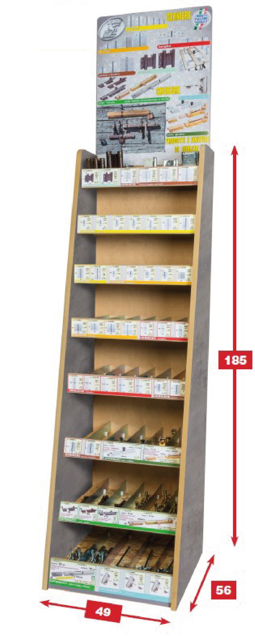 Espositore aldeghi ferramenta 666 pz (210587)