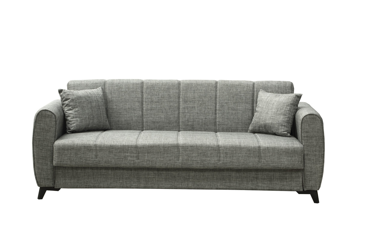 Divano prontoletto 3p delhi mina 14 grigio chiaro