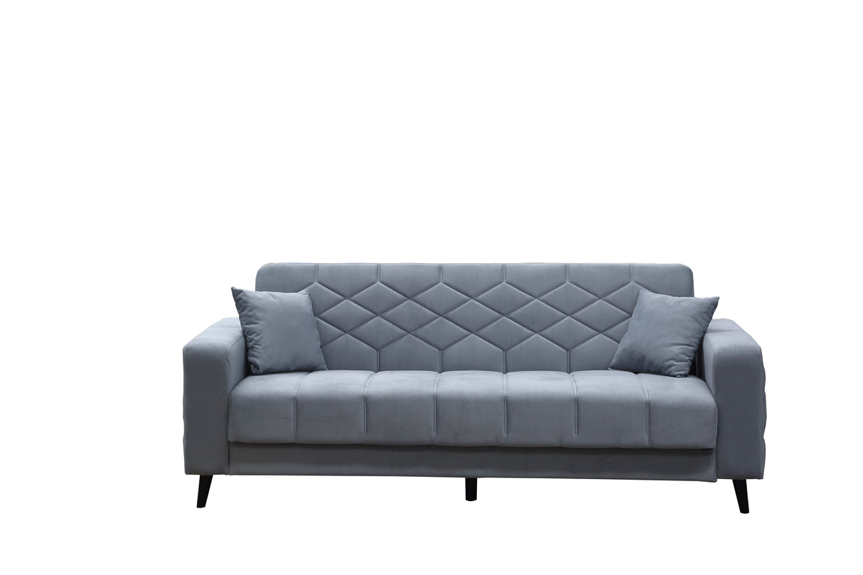 Divano prontoletto 3p melisa vell.79-003 grigio