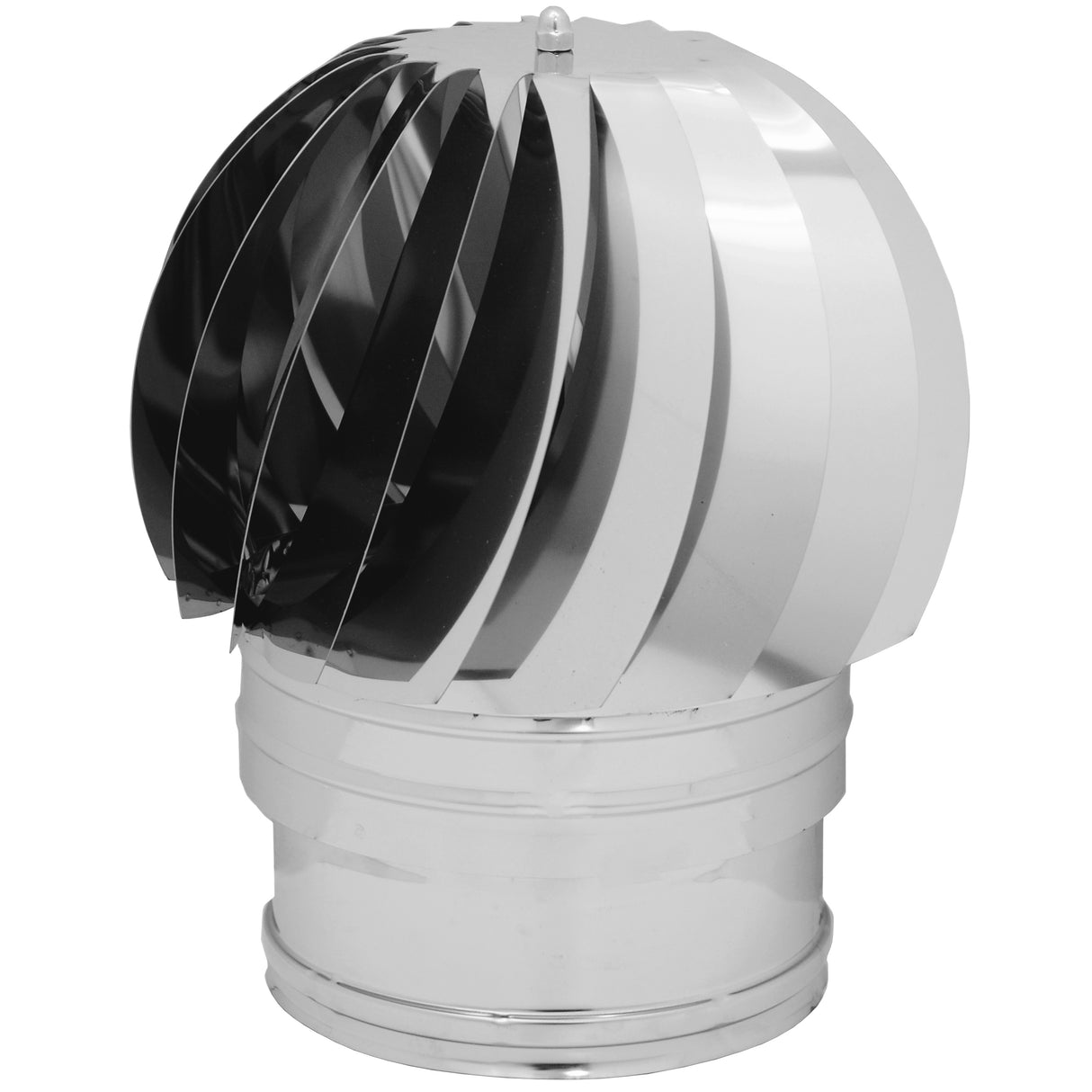 Fumaiolo turbo inox aisi 304 c/cuscinetti d 22 cm