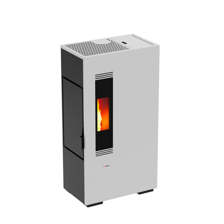 Stufa pellet 4,9kw king mini 5 bianco