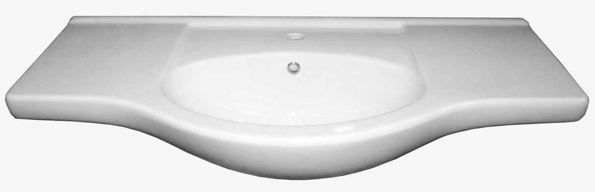 Lavabo in ceramica cm. 85 per mobile eva