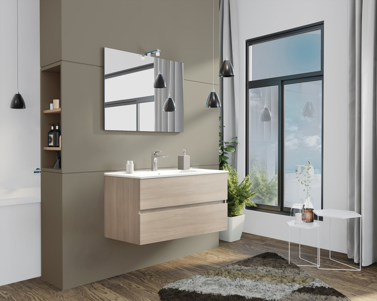 Mobile bagno new splash 105 sosp. rovere fumo