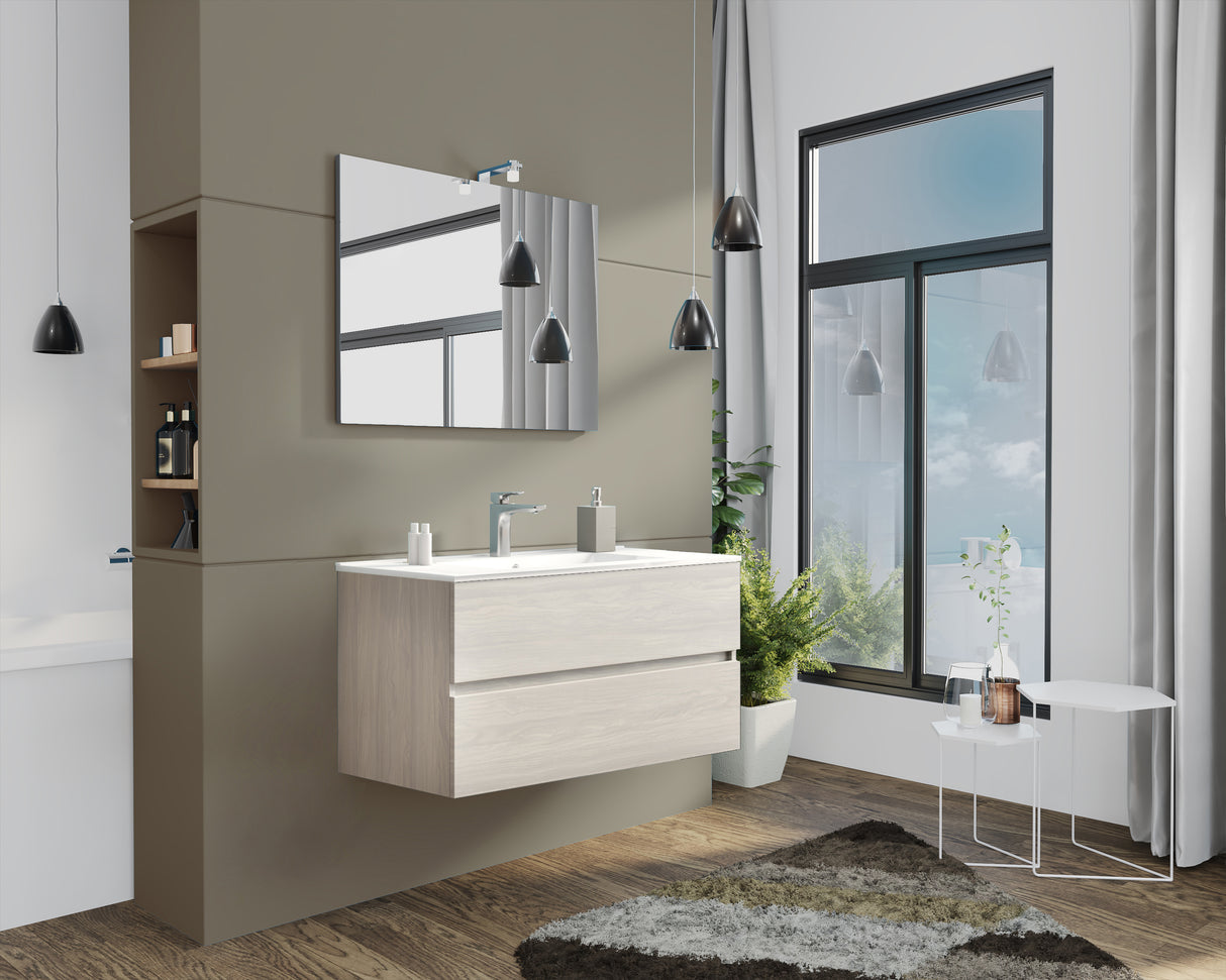 Mobile bagno new splash 105 sosp. rovere grigio