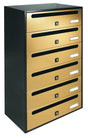 Cassetta postale alubox cubo/r 6 38,5x25x63 oro