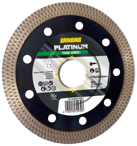 Grinding disco platinum thin gres d 115 mm