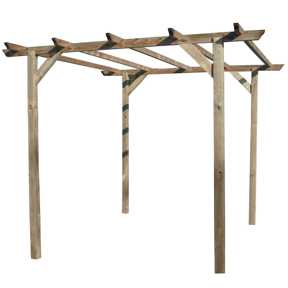 Pergola in legno impregnato 300x300xh220 cm