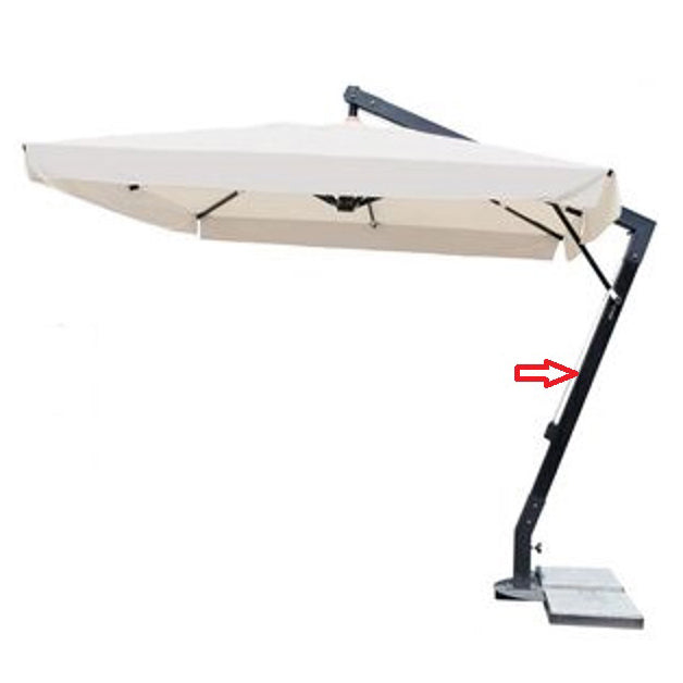 Zz-palo inferiore x ombrellone dec.palo all.nero 93x93 3x4