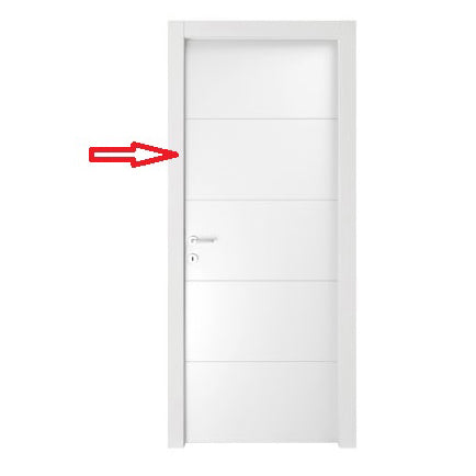 Zz-stipiti laterali + cornici x porta mod. righe l.bianco cm. 210x70