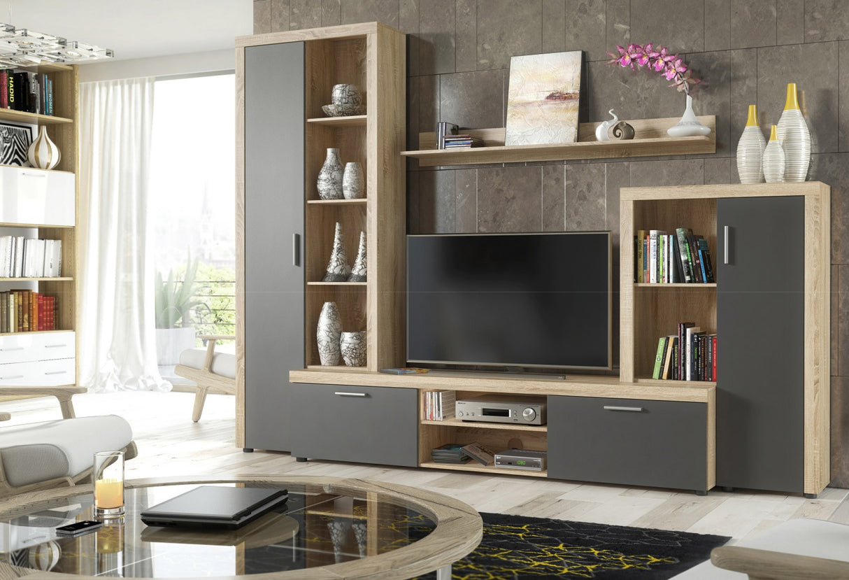 Kit parete living nobel 263x40x200 nat antrac k016