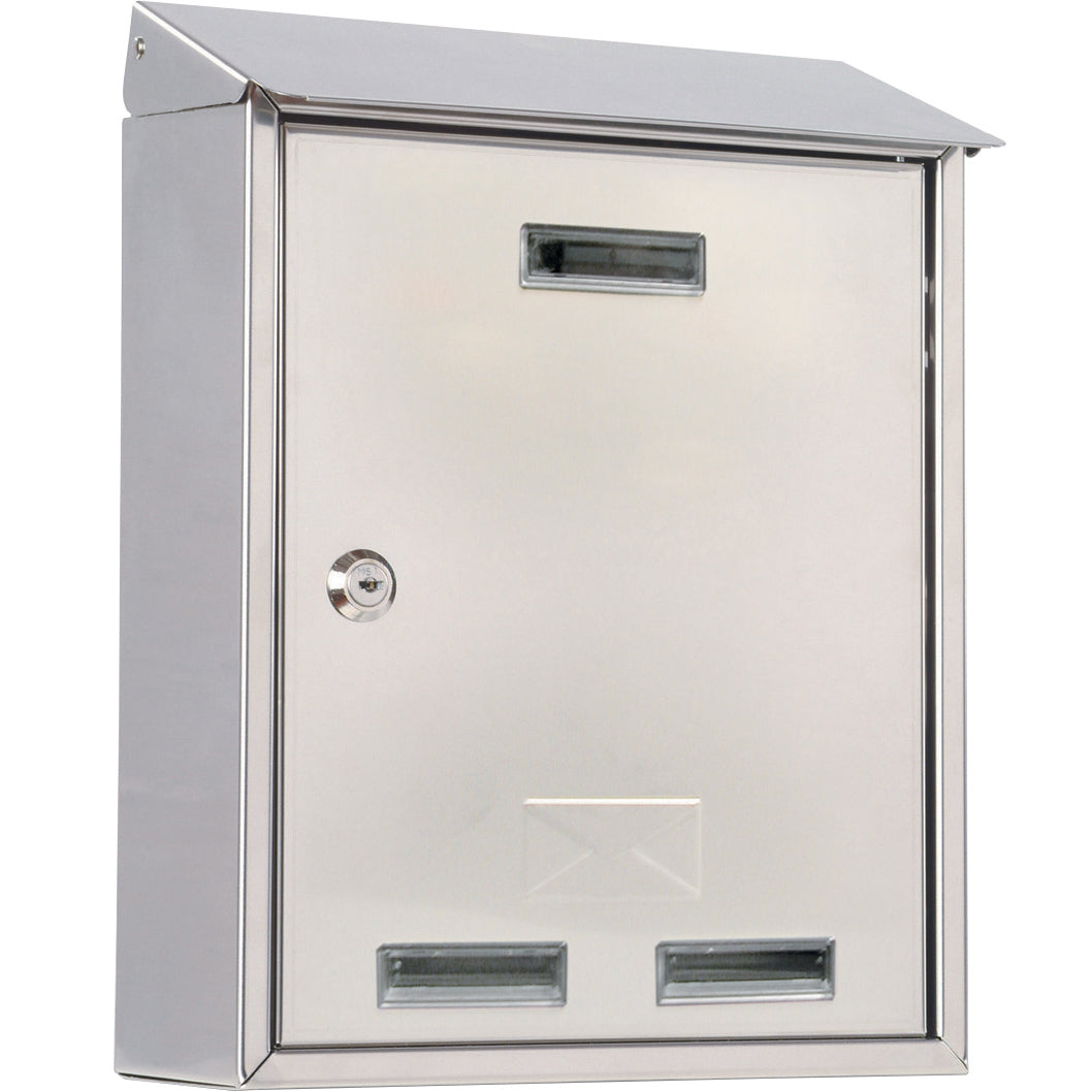 Cassetta postale c/tetto 3100x inox 25x10x30 cm