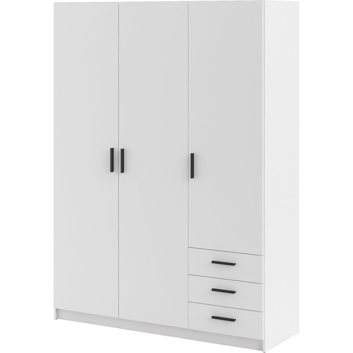 Kit armadio sprint 3 ante + 3 cassetti bianco