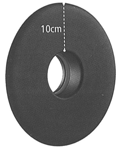Rosone per stufa a pellet corona 10 cm d 8 cm