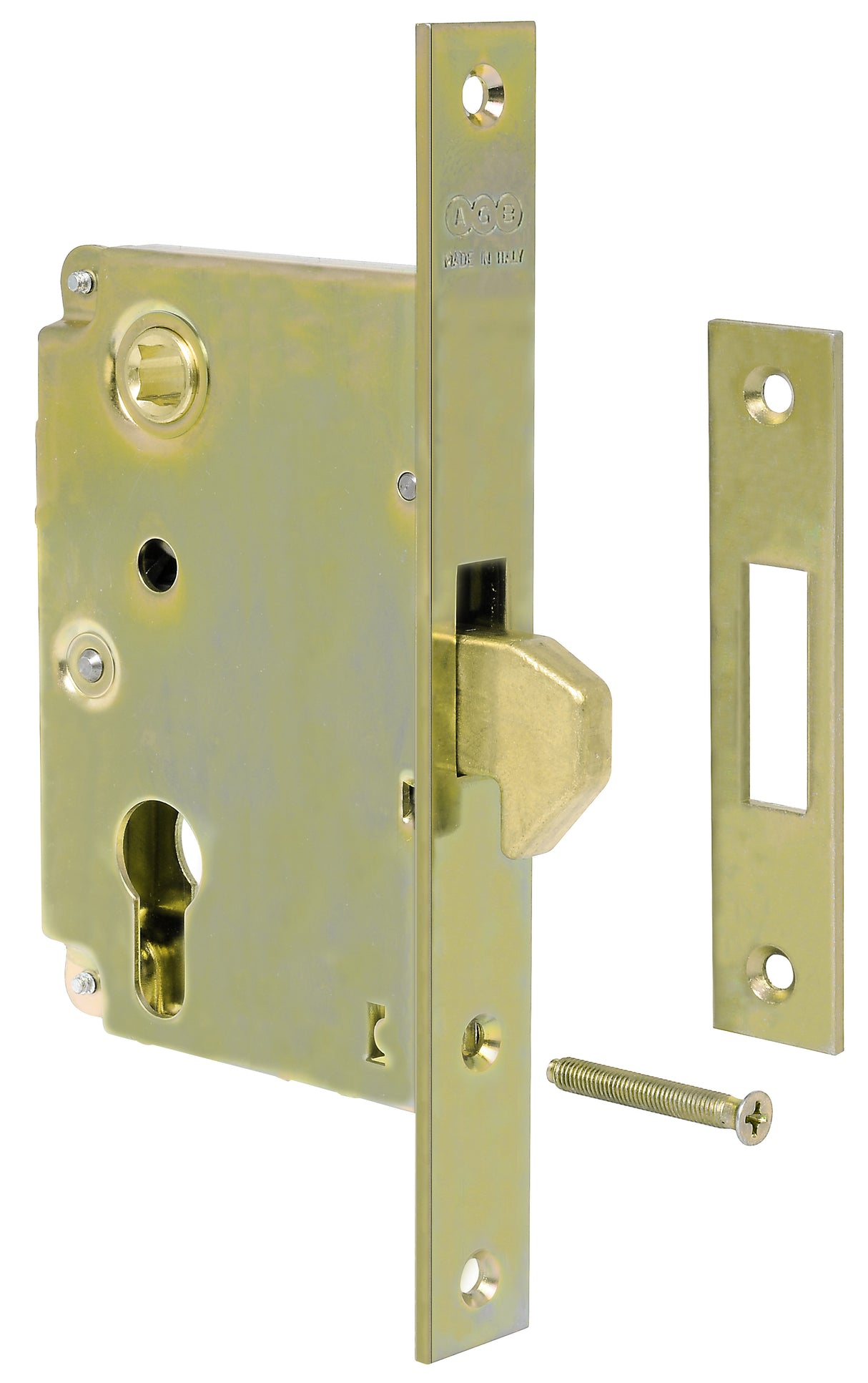 Serratura a gancio agb b910 s/cilindro 60 mm