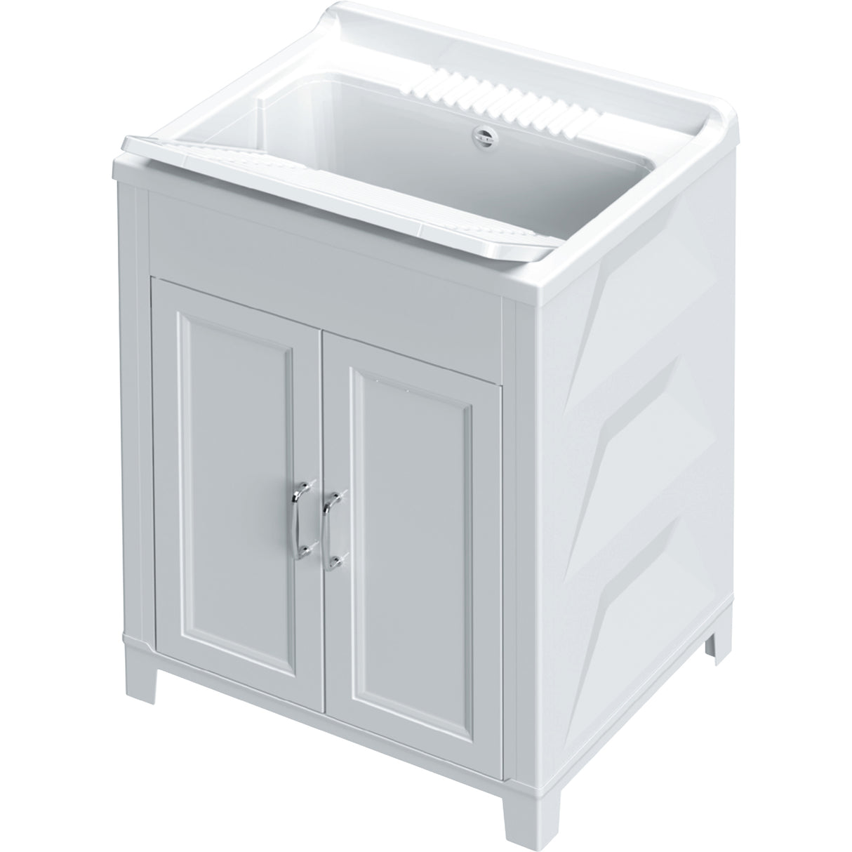 Kit lavatoio resina antiacido 60x50 cm bianco