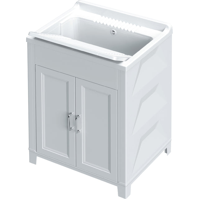 Kit lavatoio resina antiacido 60x50 cm bianco