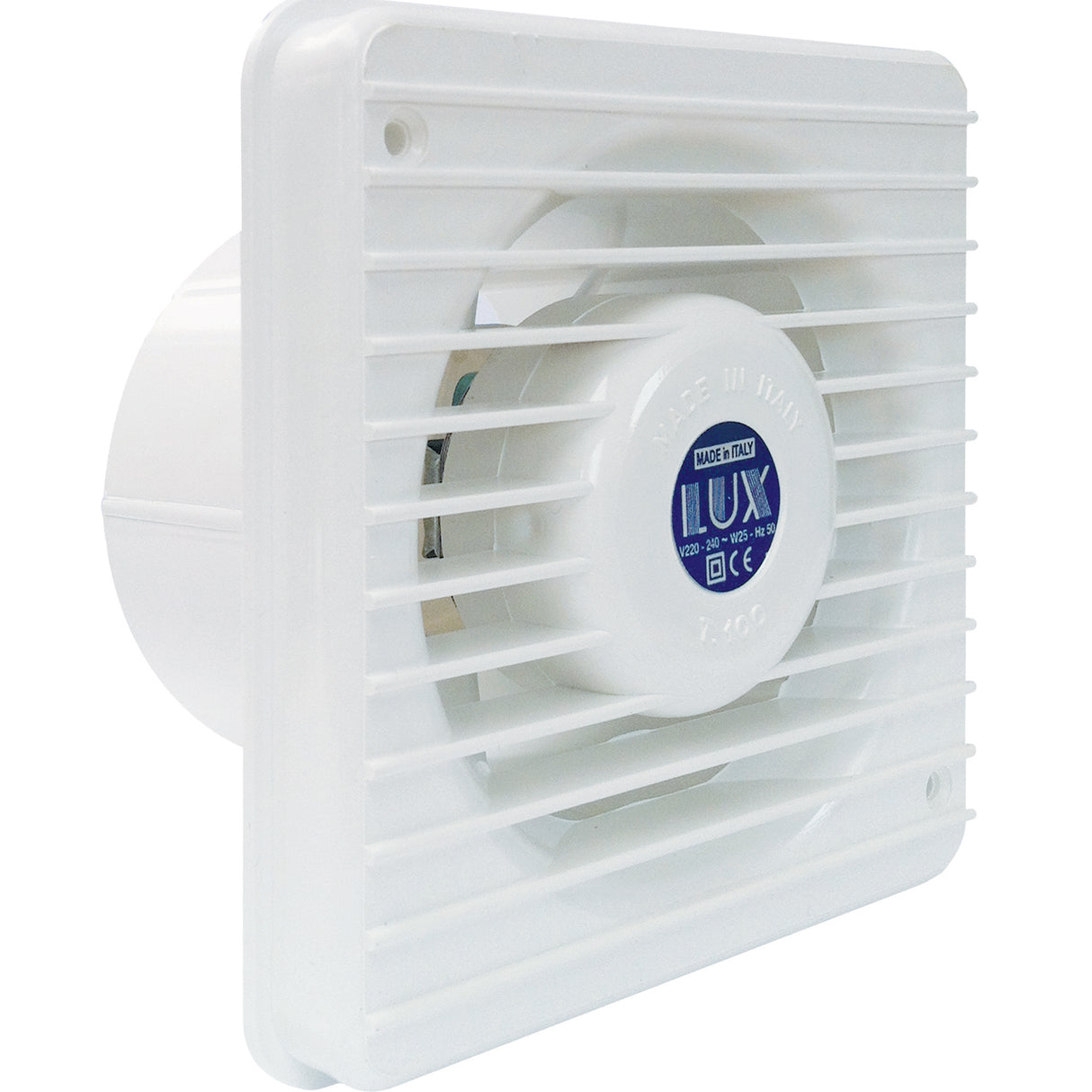 Aspiratore elettrico lux101c a muro 15w d 120 mm