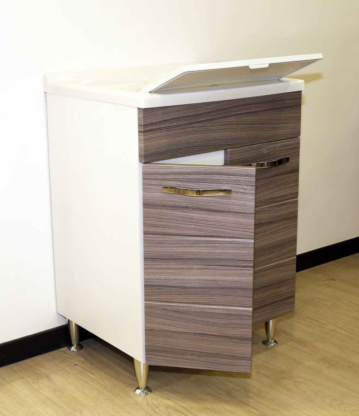 Lavatoio antonella 60x50 cm con sifone palissandro