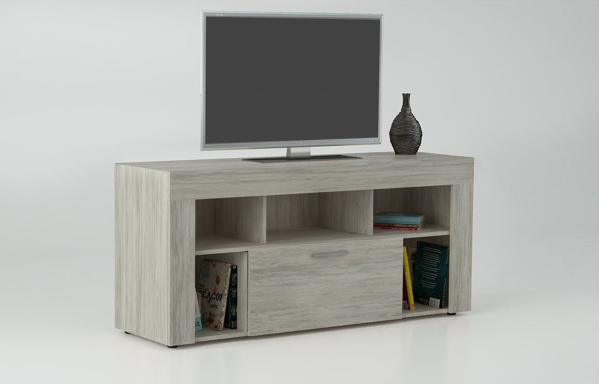 Kit porta tv vision 135x41,5x60 bianco ven.k083