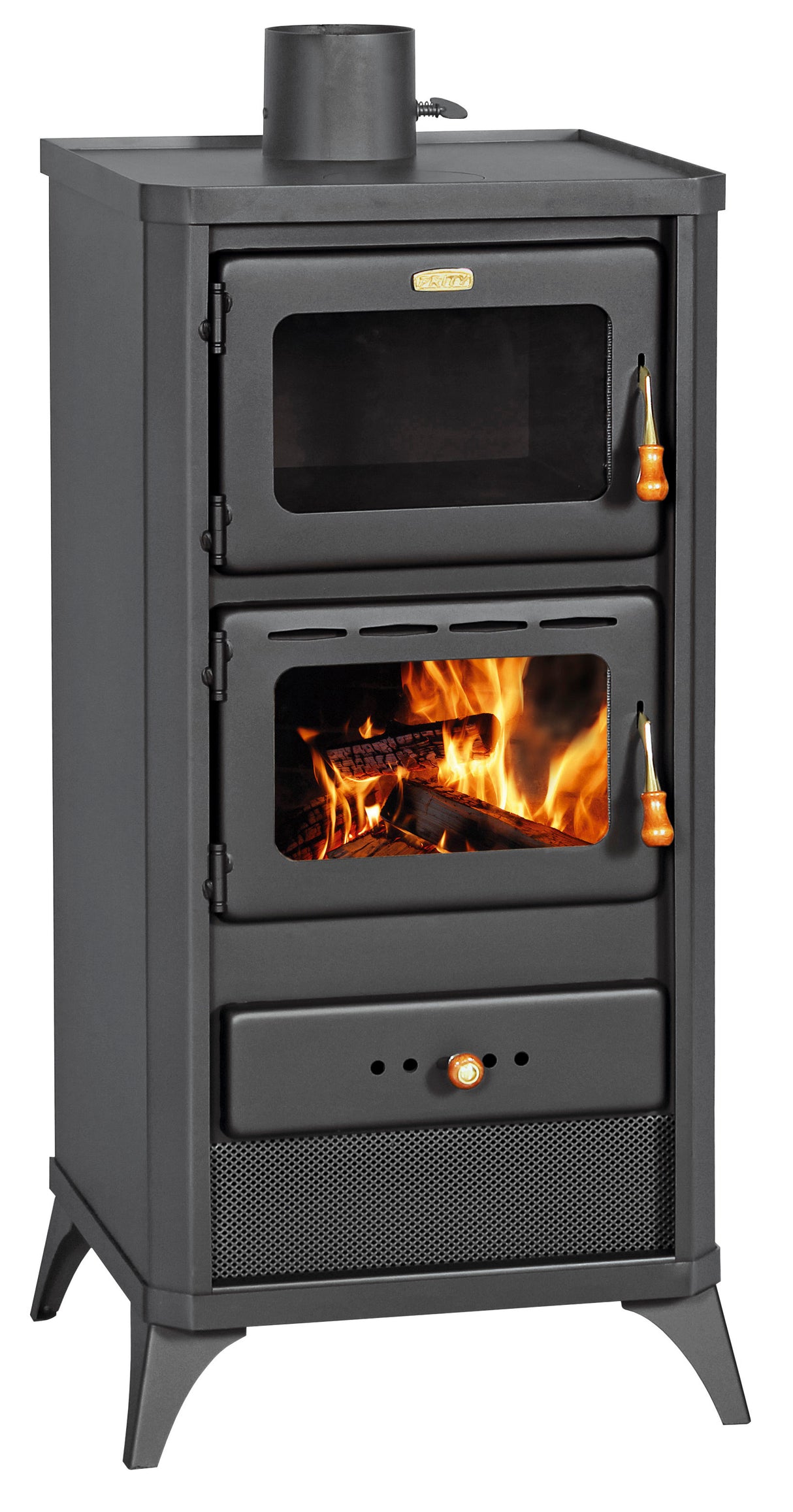 Stufa a legna con forno fime 12/16kw