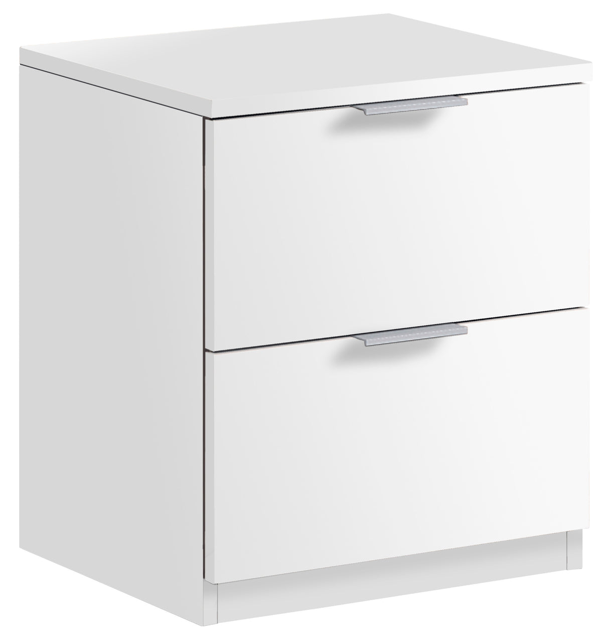 Kit comodino 2 cassetti 46x38x34 bianco