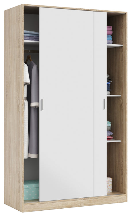 Kit armadio 2 ante scorrevoli 120x50xh200 ro/bia