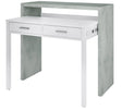 Kit scrivania estensibile 99x36x88h bianco cem.