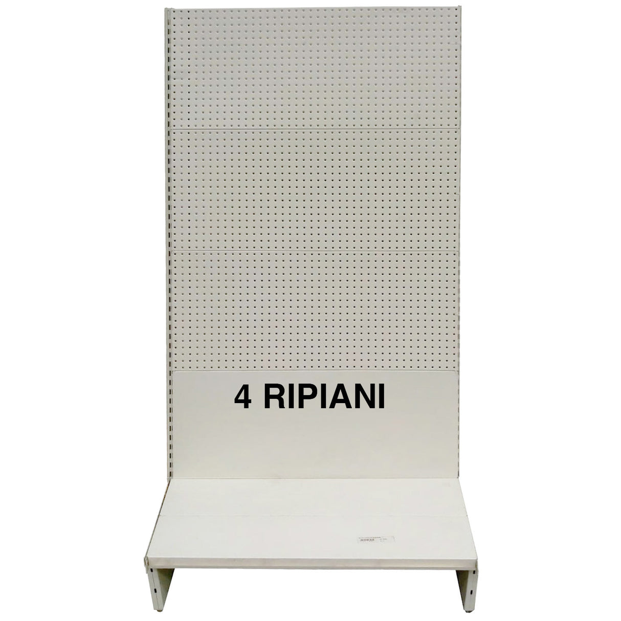 Scaffale a parete 200x40x205h panna 4 ripian