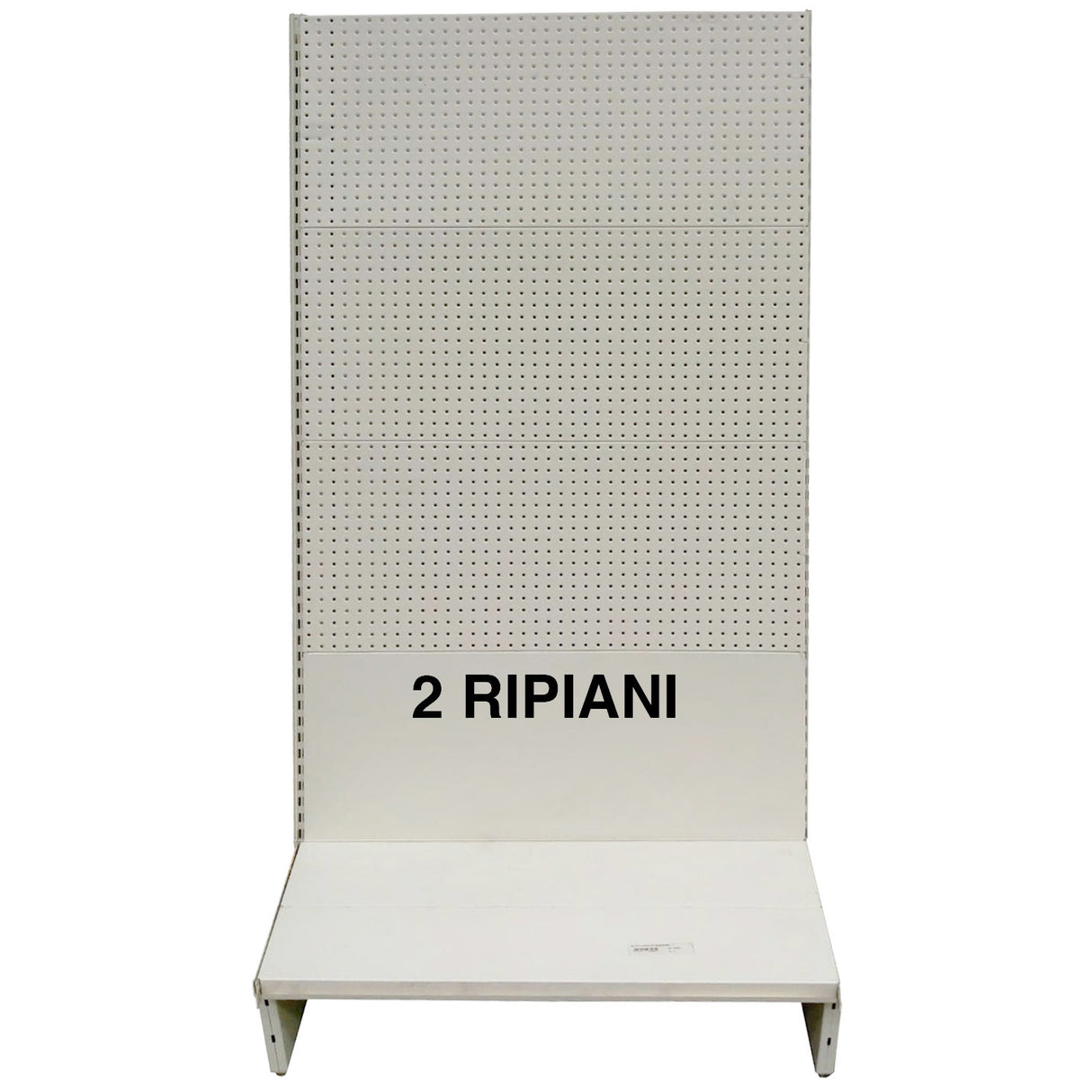 Scaffale a parete 200x40x205h panna 2 ripian