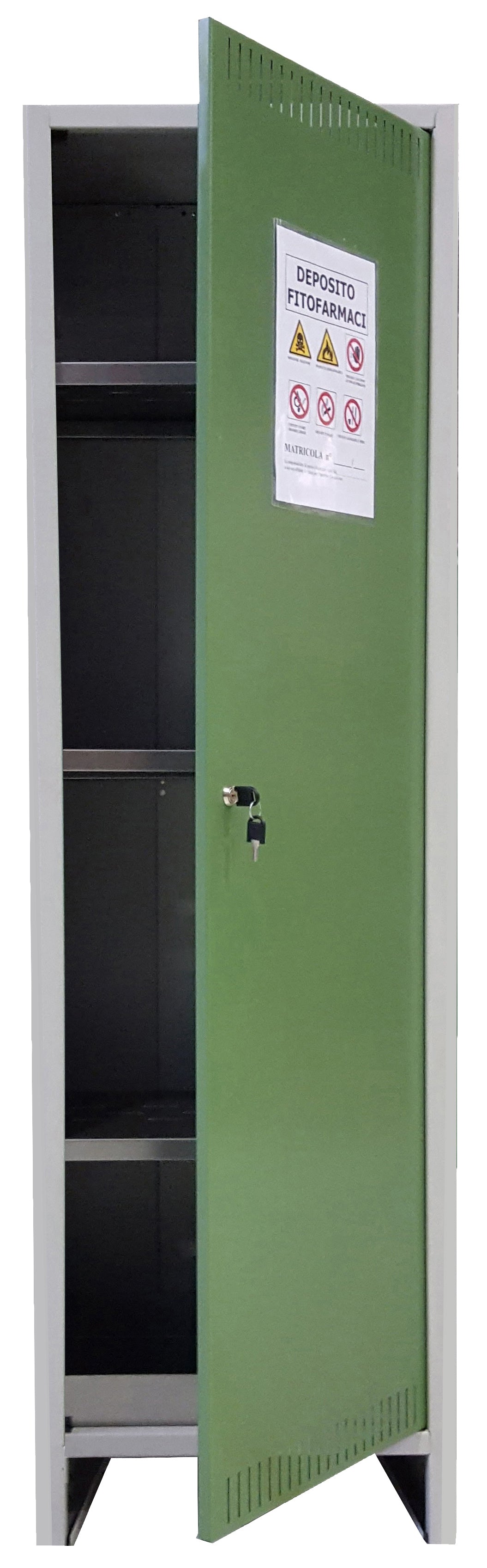 Armadio per fitofarmaci kit 1 anta 50x40xh179 cm