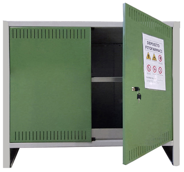 Armadio per fitofarmaci kit 2 ante 100x40xh 80 cm