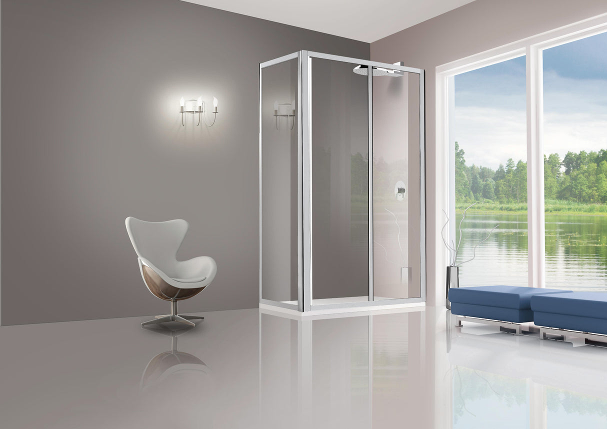 Parete fissa cristallo trasp. 3 mm 68/72 cm