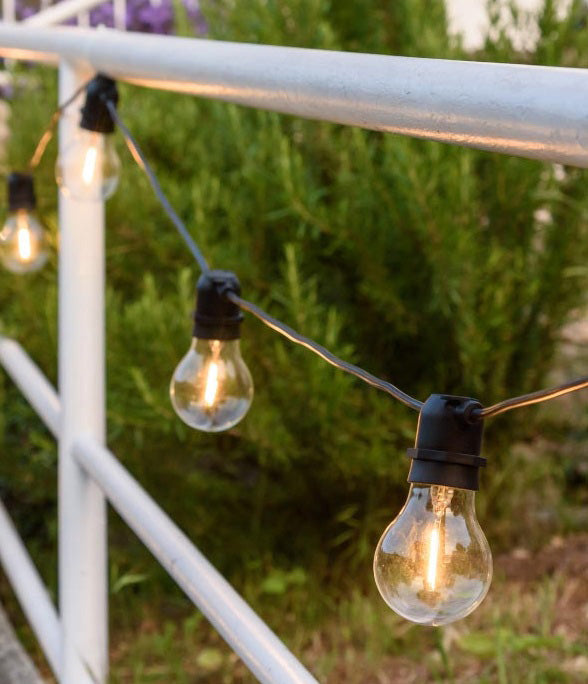 Patio light 20luci/mt.10p ip44