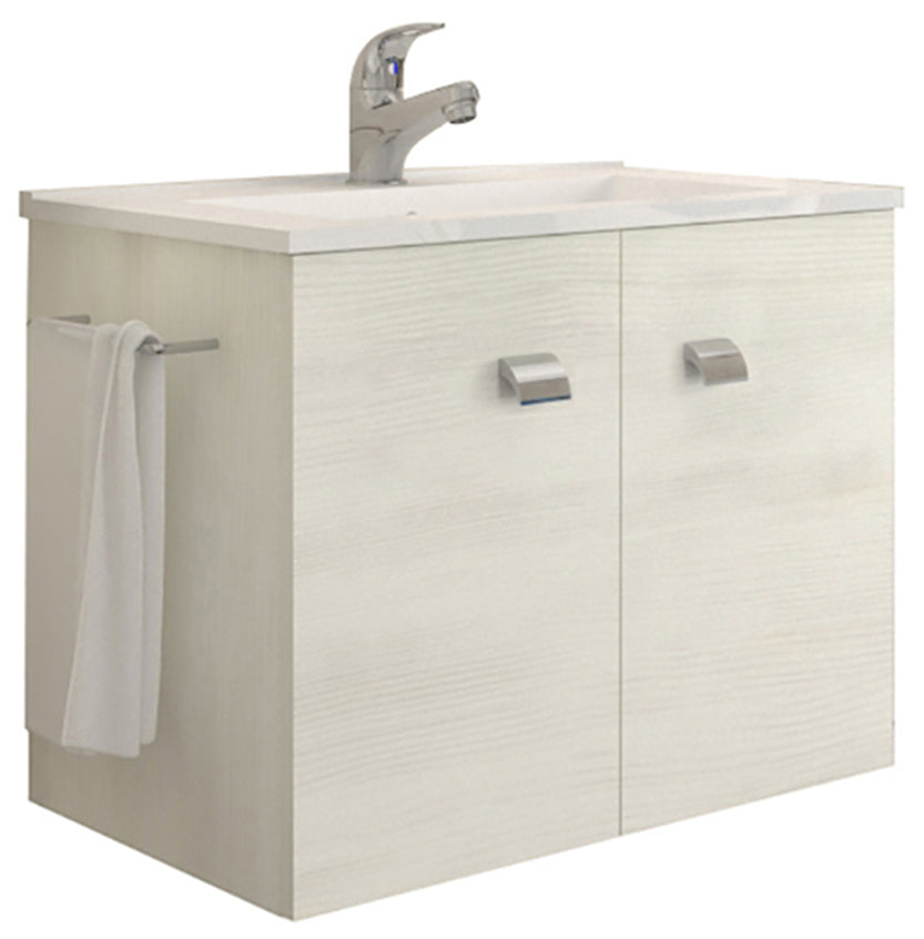 Mobile bagno erika 61 sosp. s/specchio rovere bian