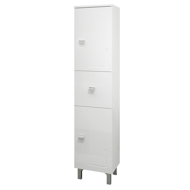 Colonna bagno eva 2 ante + 1 cassetto 148 bianco